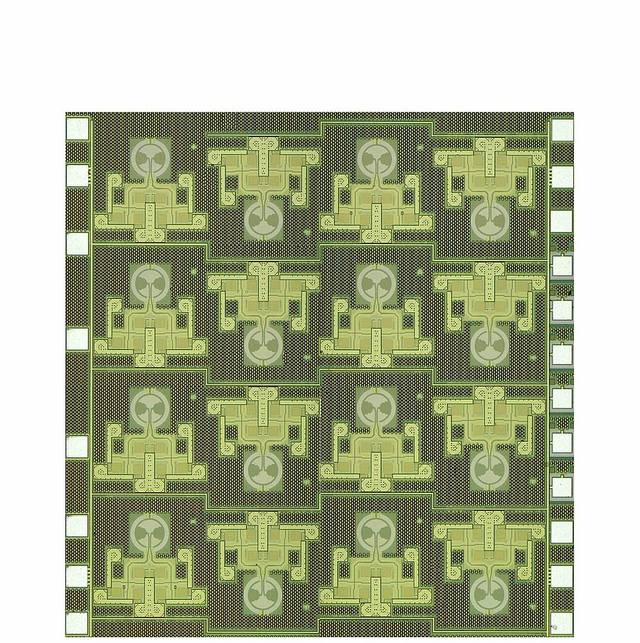 Foto der ca. vier Quadratmillimeter großen Terahertz-Quelle aus Wuppertal
